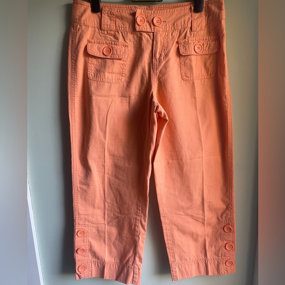 Duck Head Orange Cotton Capris
